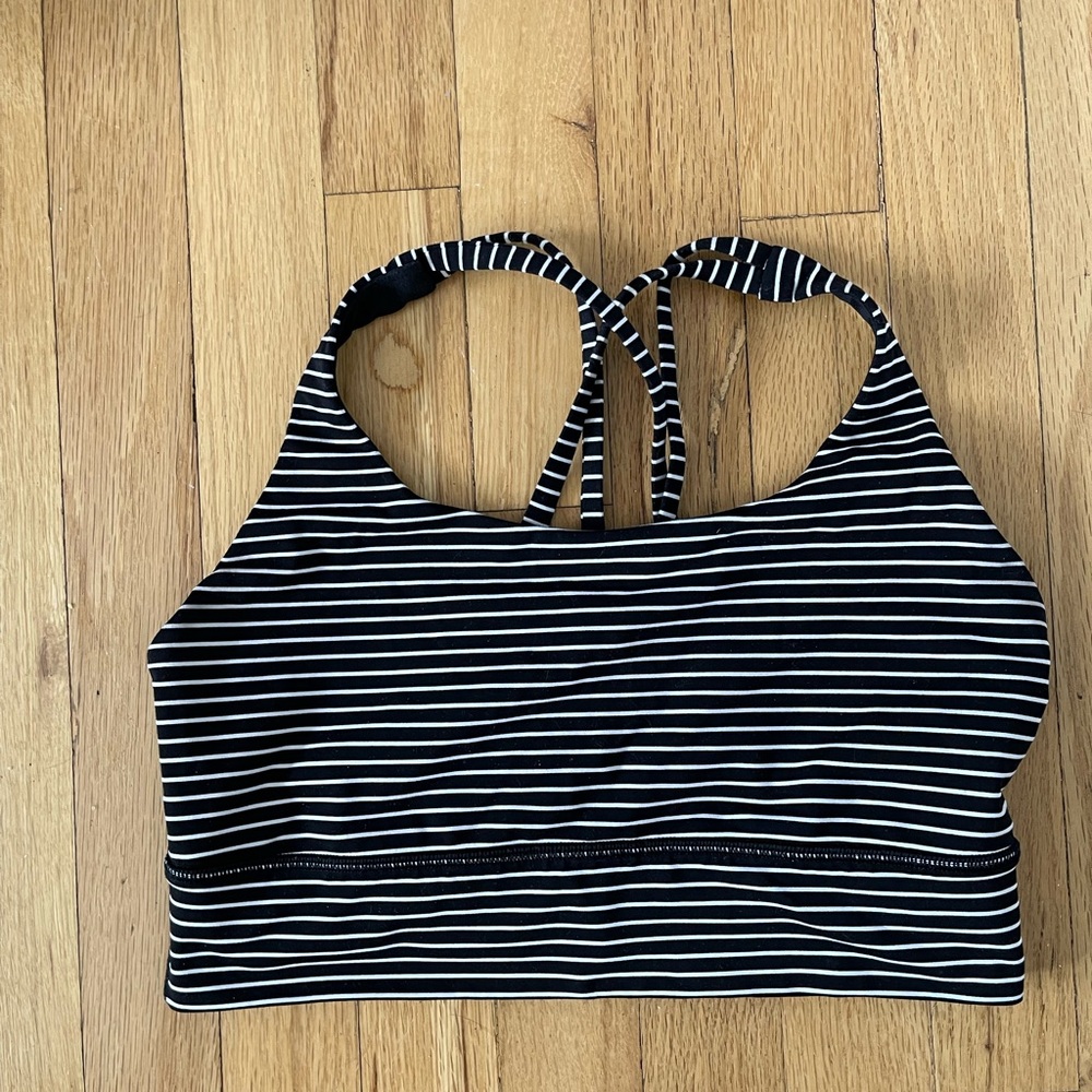 Lululemon Striped Energy Bra Longline